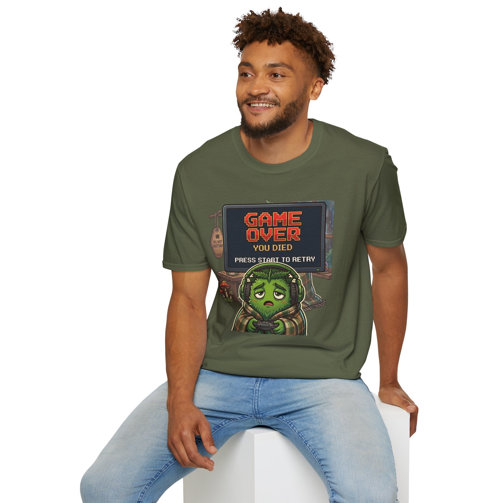 GAME OVER PRESS START TO RETRY C1 T-Shirt