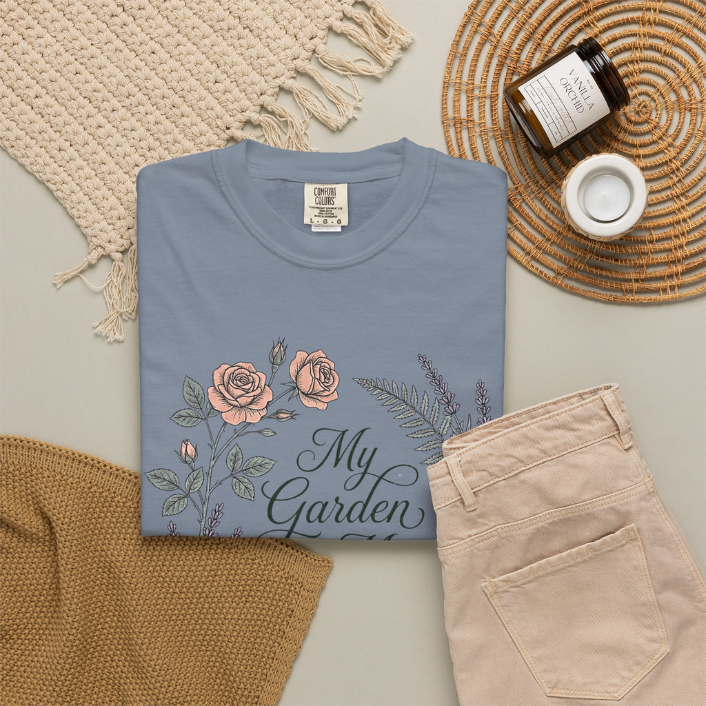 My Garden is My Sanctuary - Premium T-Shirt