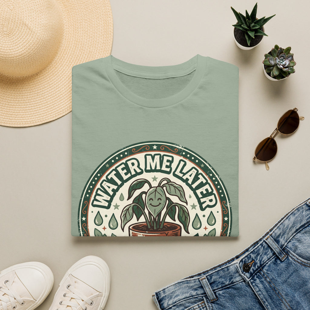 Water Me Later Retro Badge Design G1 T-Shirt