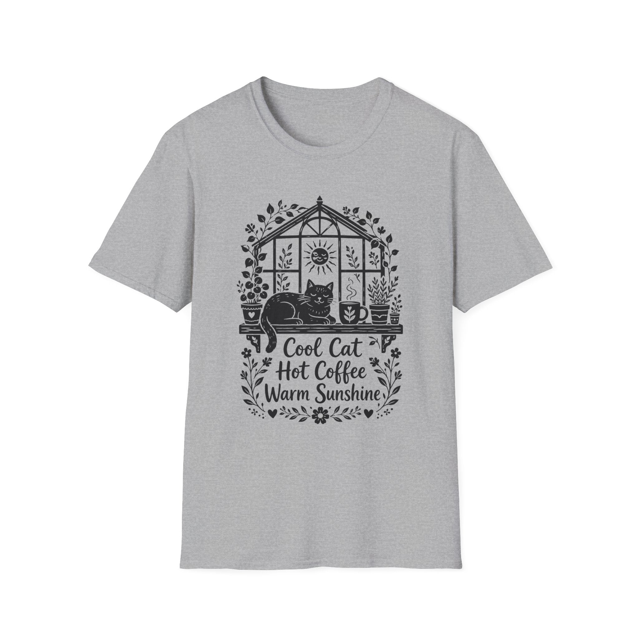 Cool Cat Hot Coffee Warm Sunshine T-Shirt