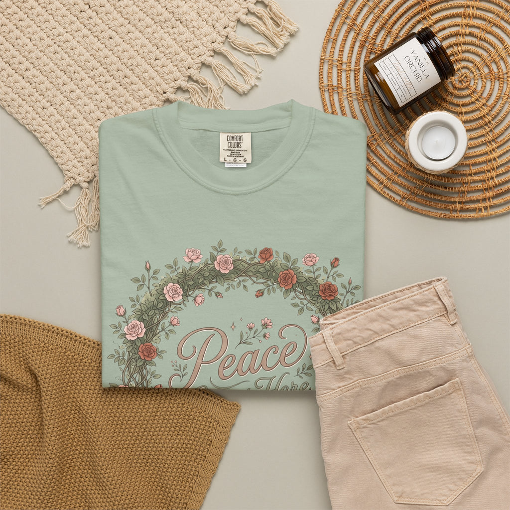 Peace Grows Here Premium T-Shirt