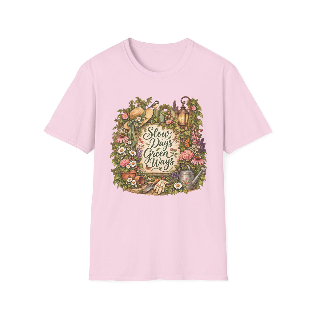 Slow Days Green Ways Garden Vignette C1 T-Shirt