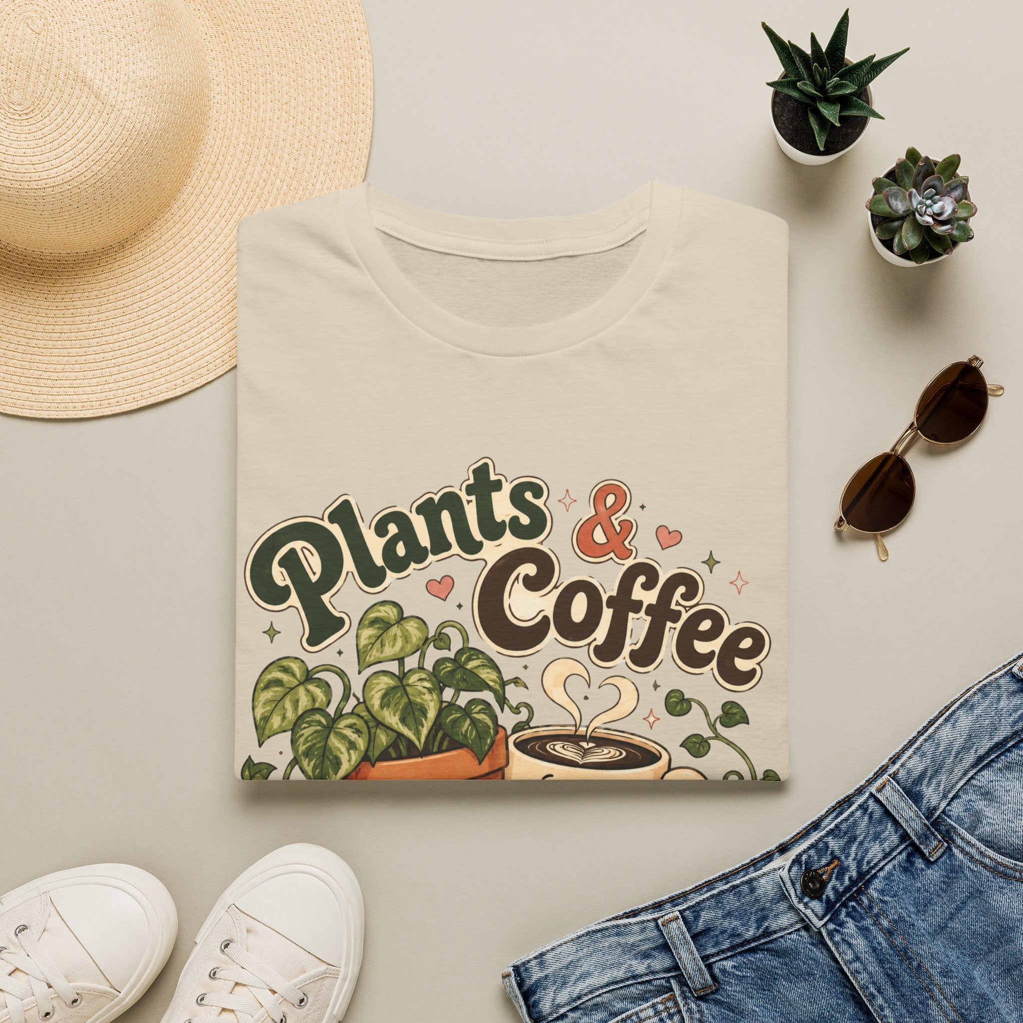 Plants & Coffee Forever C1 T-Shirt