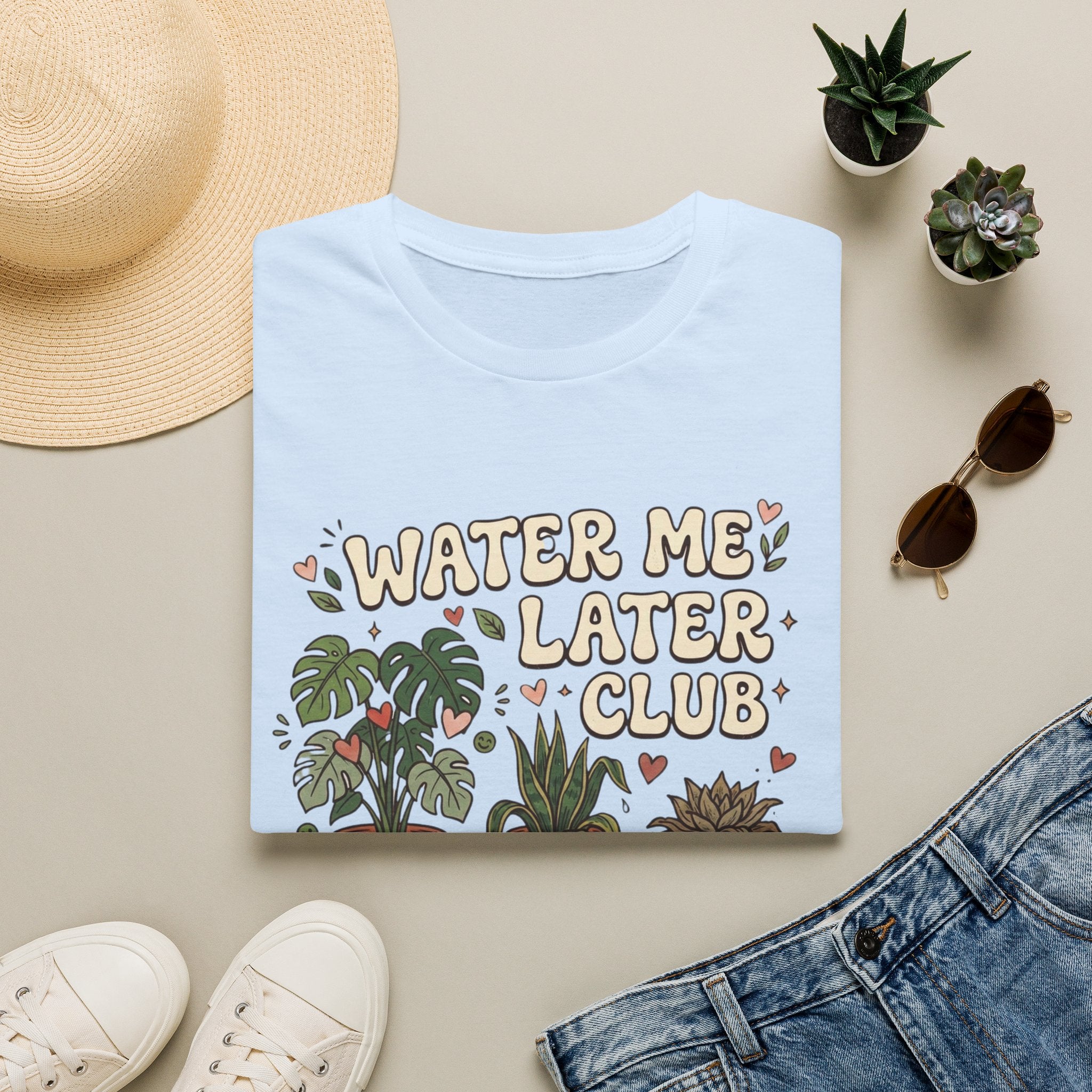 Water Me Later Chaotic Plant Shelf G1 T-Shirt