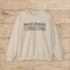 Seed Dealer Crewneck Sweatshirt – Botanical Seed Packet Graphic