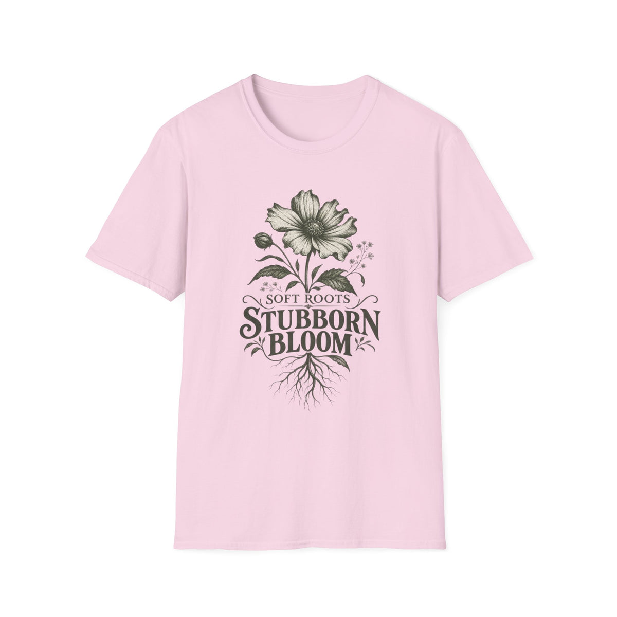 Soft Roots Stubborn Bloom Dark C1 T-Shirt