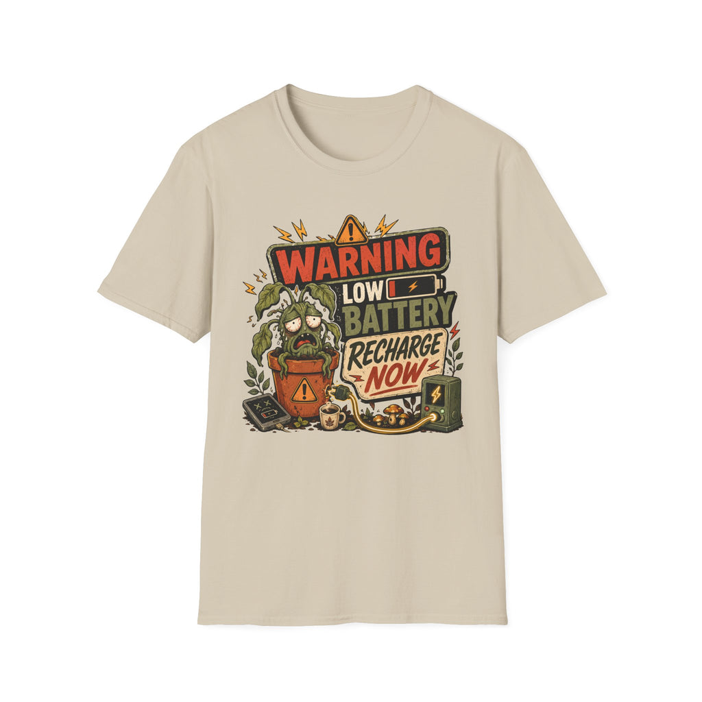 Warning Low Battery Recharge Now C1 T-Shirt