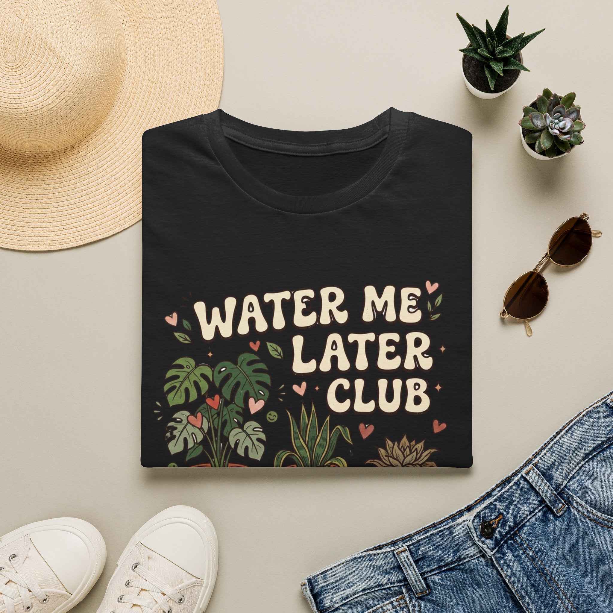 Water Me Later Chaotic Plant Shelf G1 T-Shirt