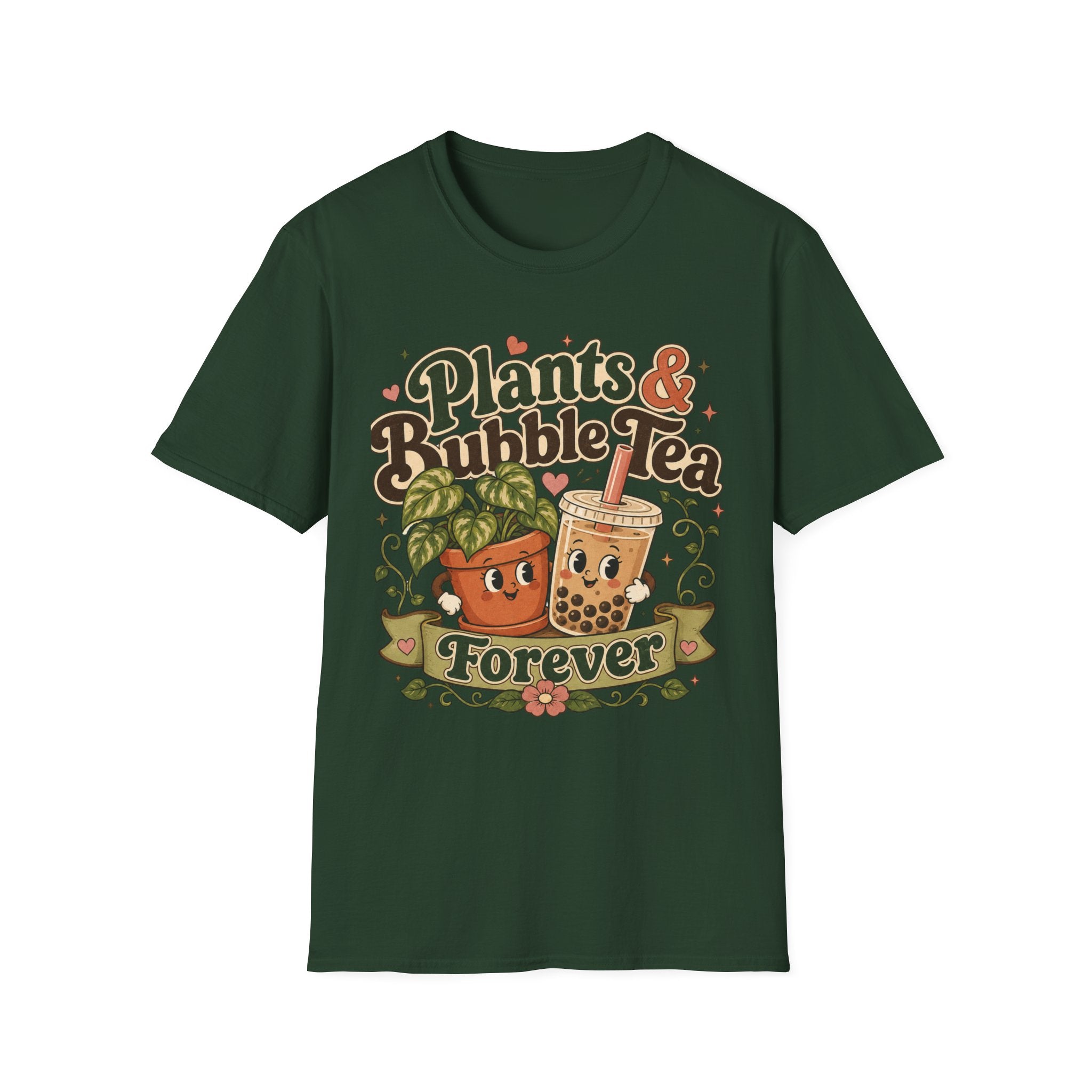 Plants & Bubble Tea Forever C1 T-Shirt