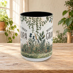 World's Best Grandpa Accent Coffee Mug – Rustic Botanical 11/15oz Gift