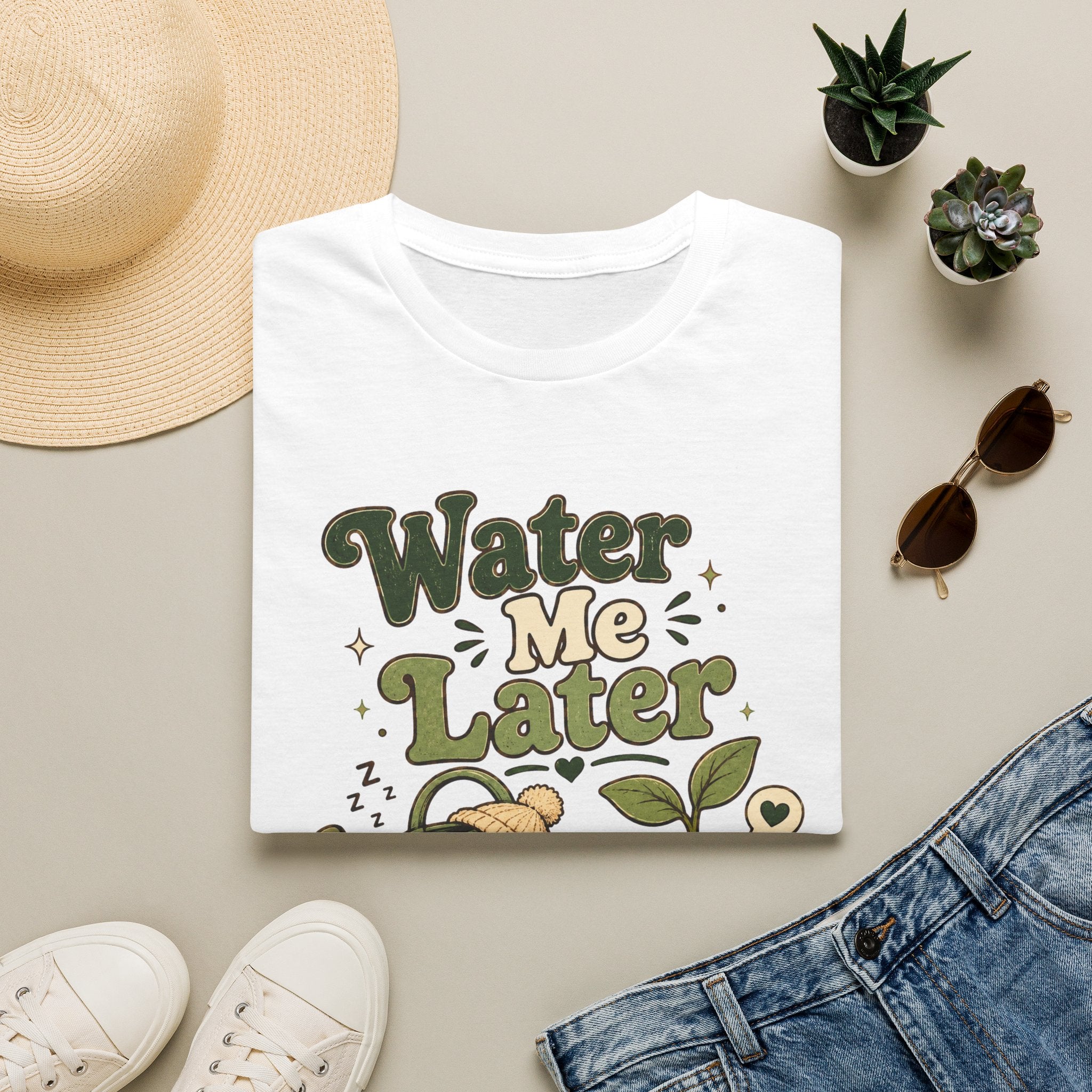 Water Me Later Lazy Watering Can C1 T-Shirt