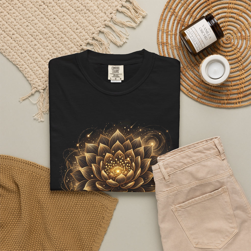 Golden Lotus Flower T-Shirt