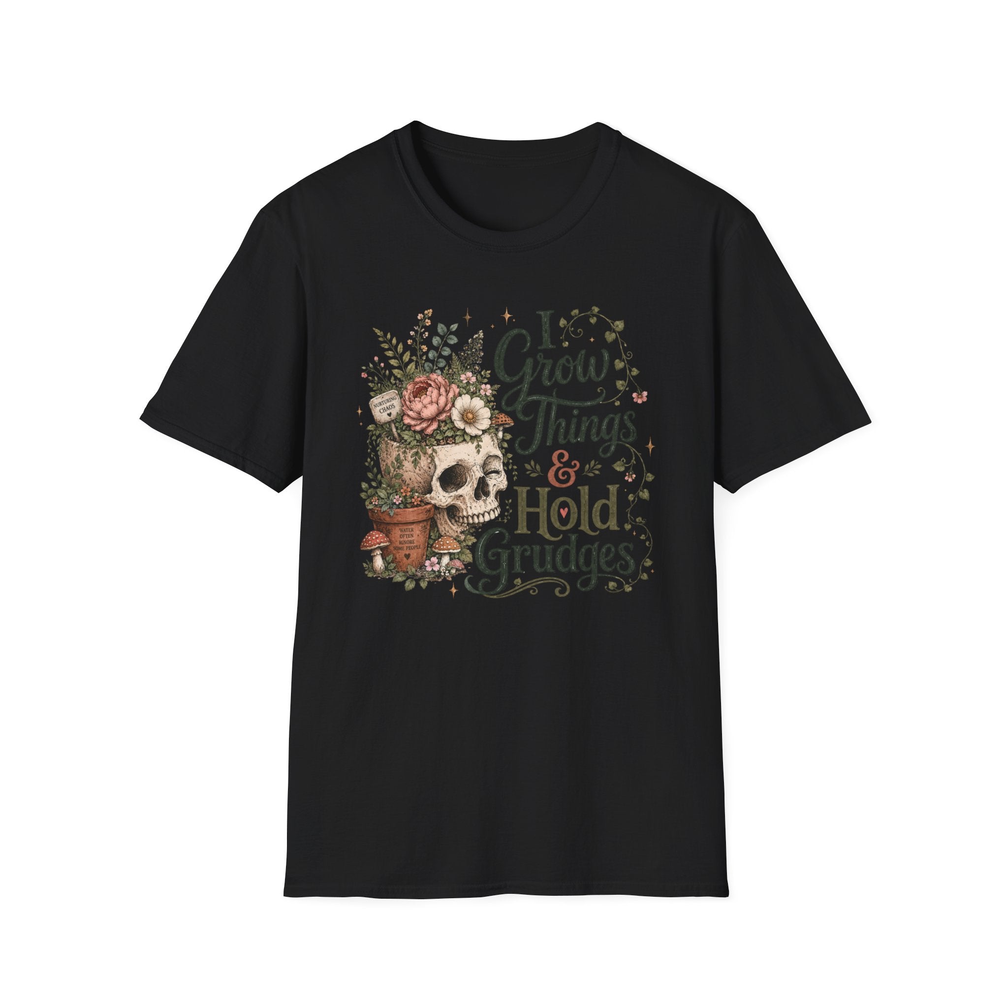 I Grow things hold grudges garden C1 T-Shirt