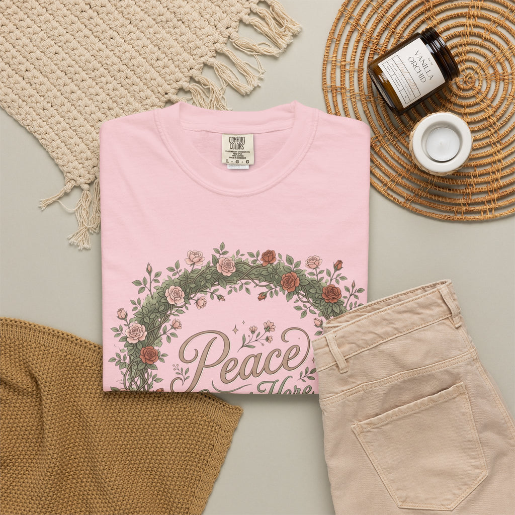 Peace Grows Here Premium T-Shirt