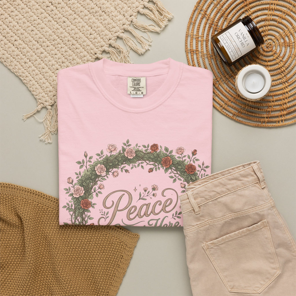 Peace Grows Here Premium T-Shirt
