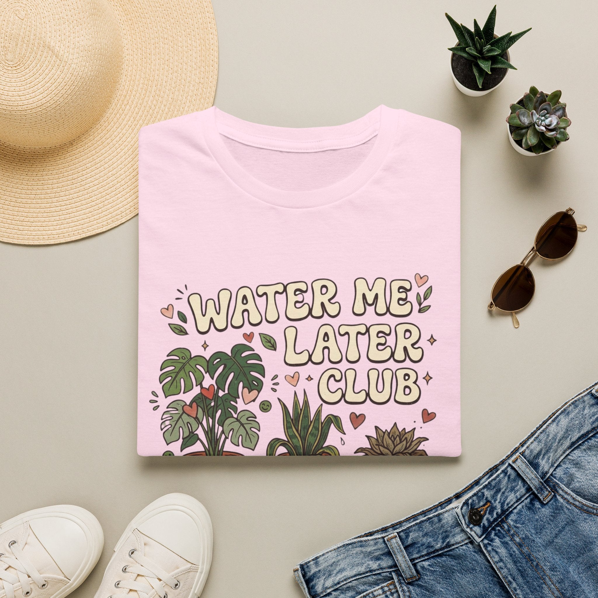 Water Me Later Chaotic Plant Shelf G1 T-Shirt