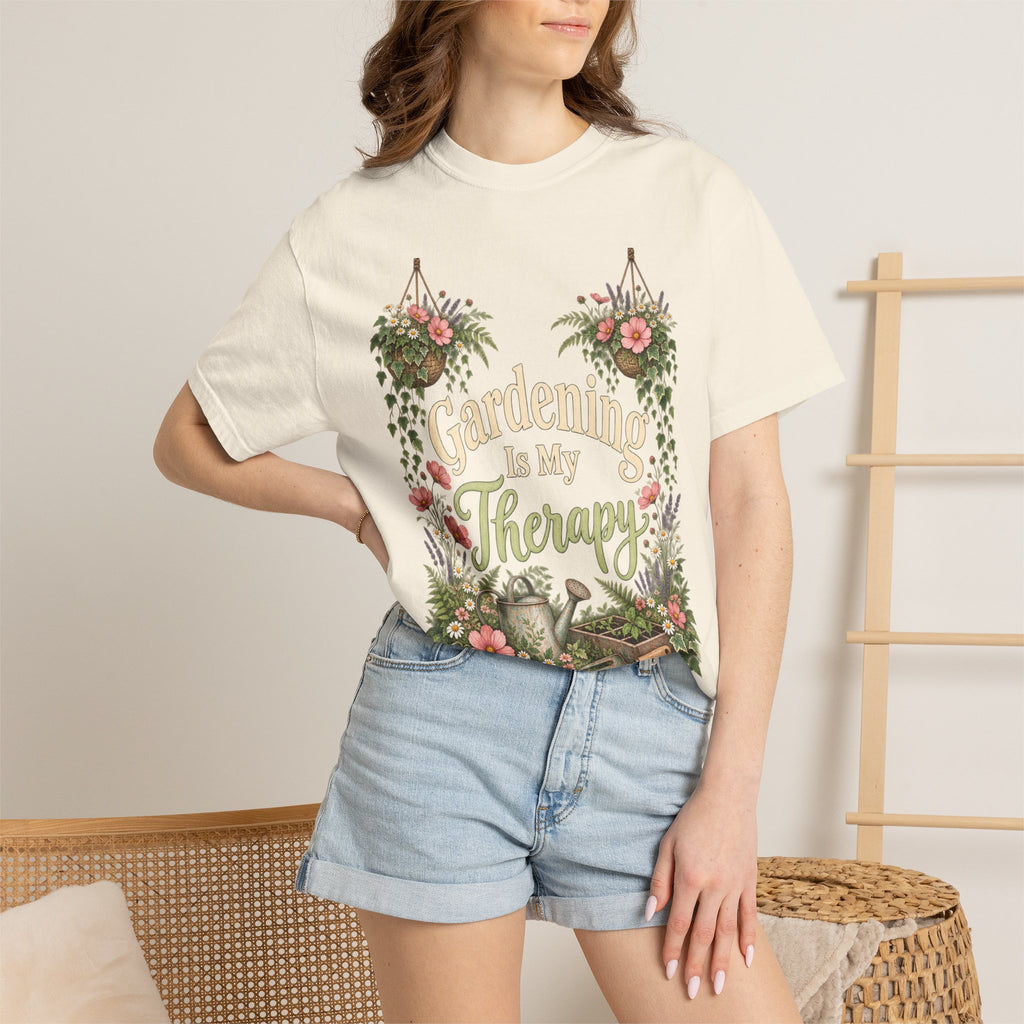 Gardening is My Therapy - Premium T-Shirt