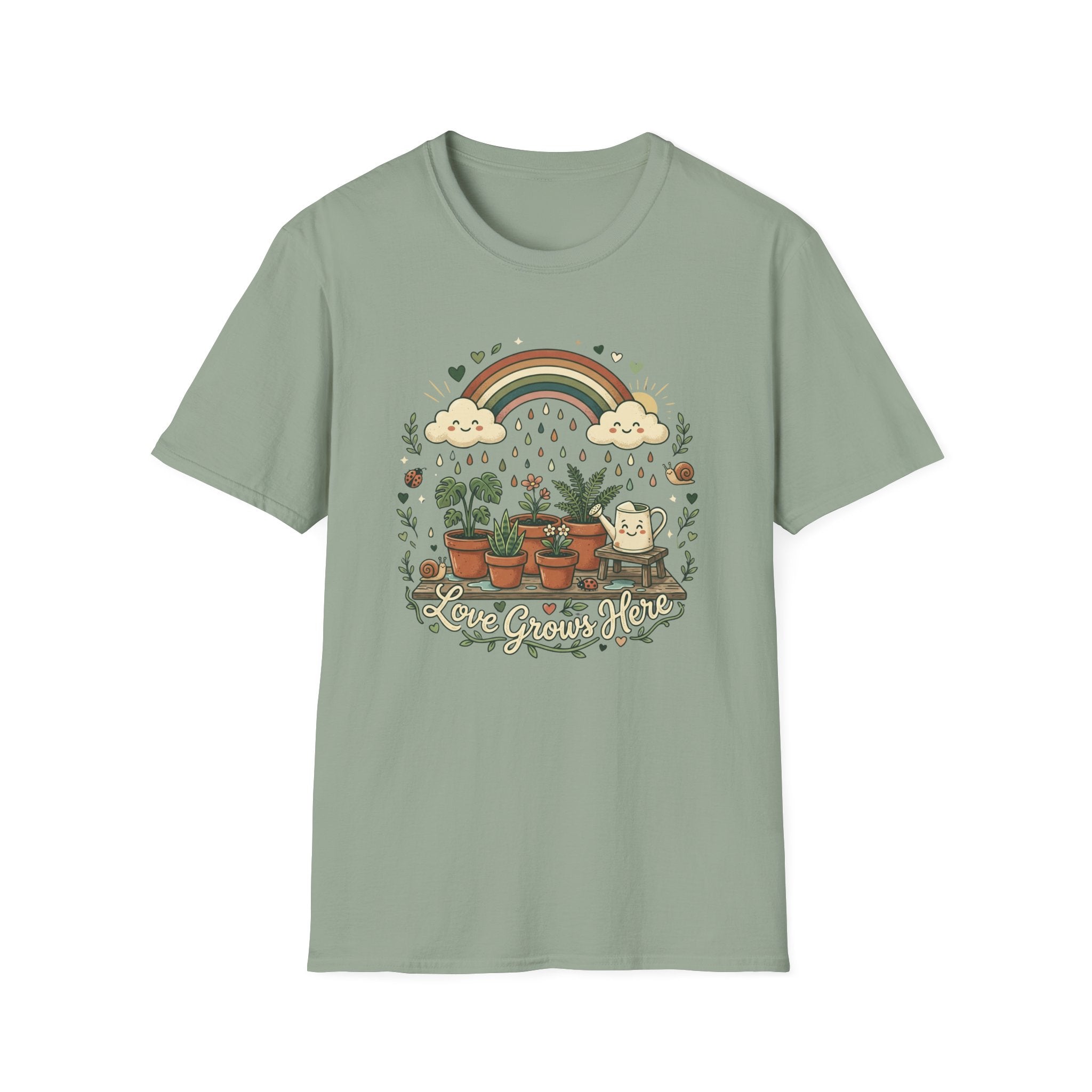 Rainbow Rain Love Grow Here G1 T-Shirt