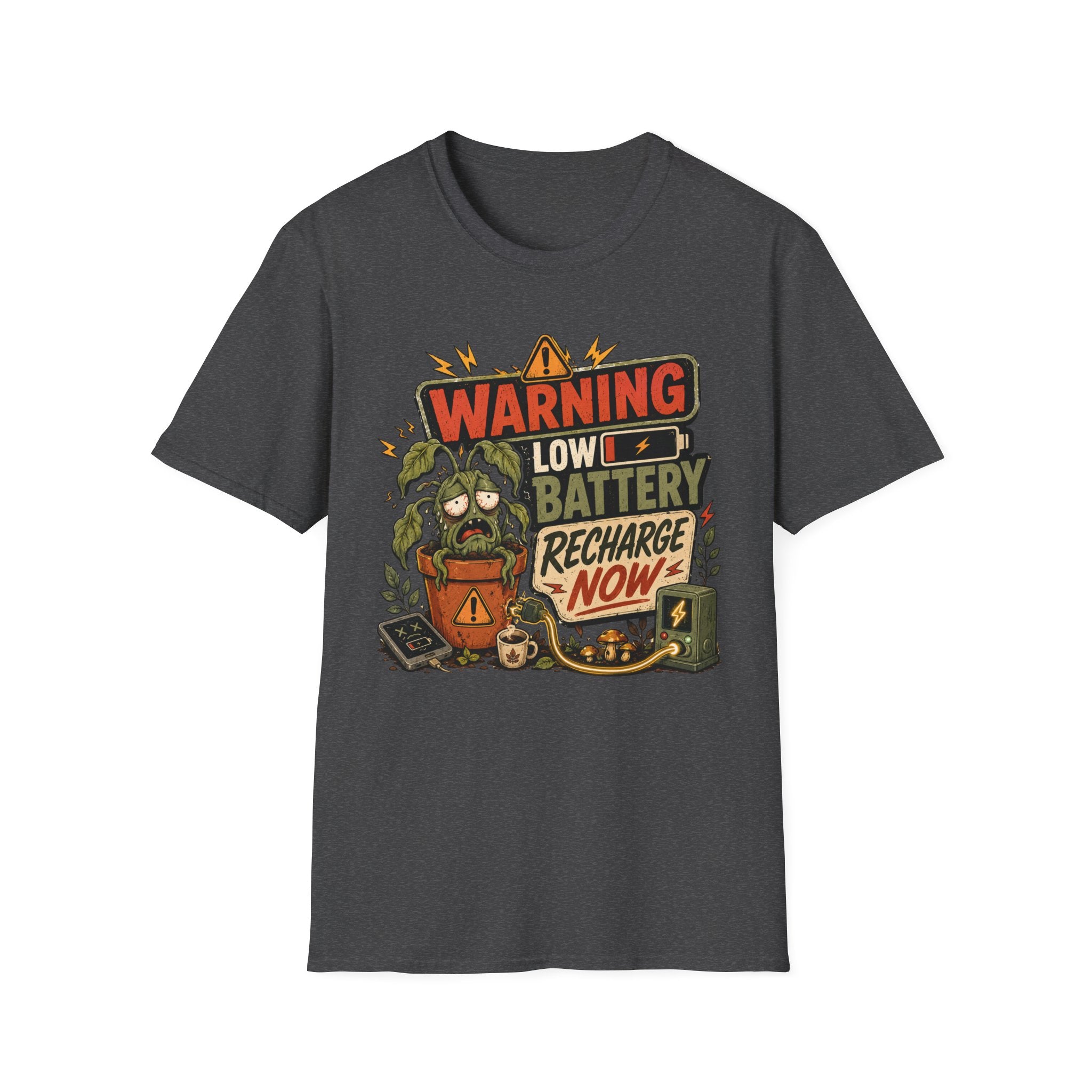 Warning Low Battery Recharge Now C1 T-Shirt