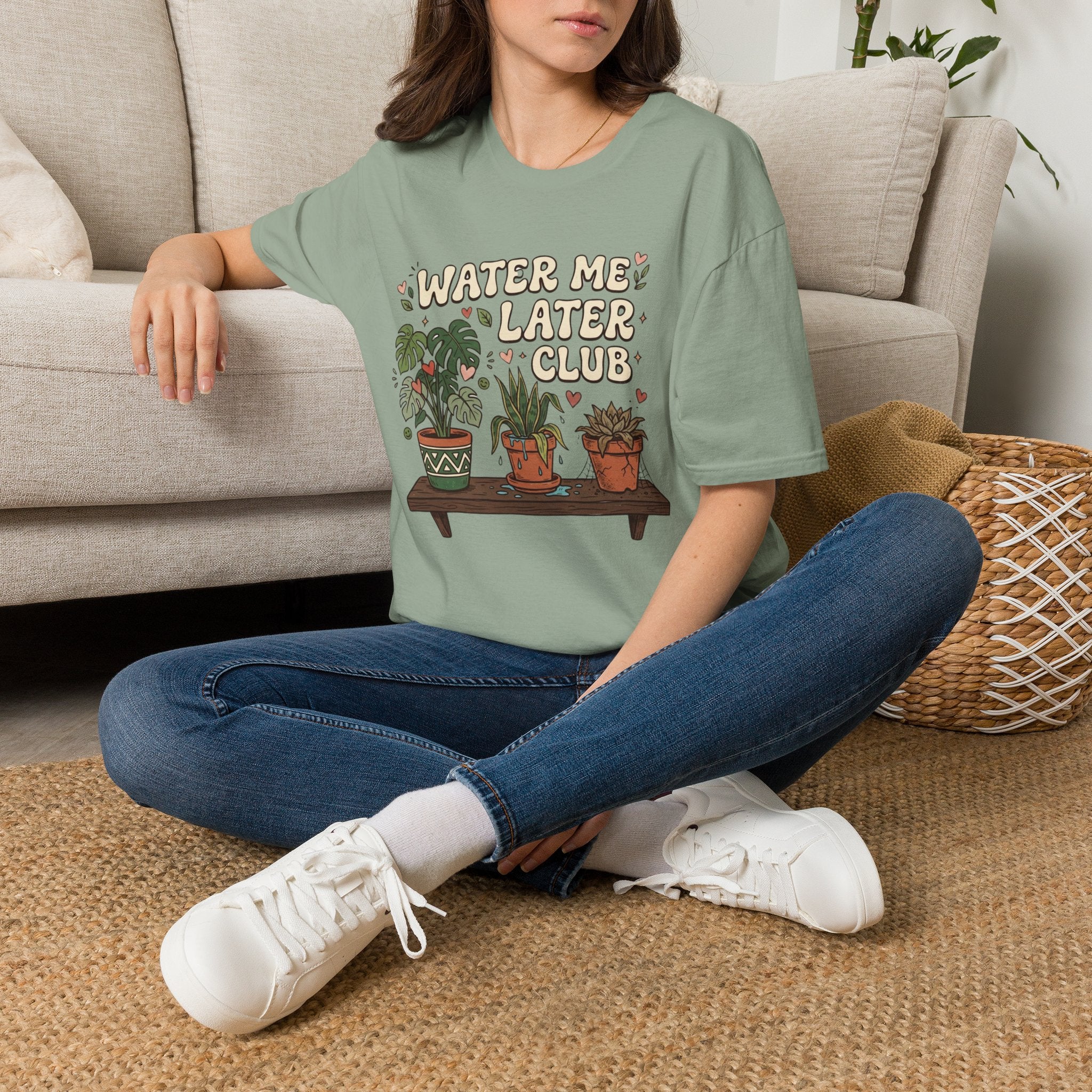 Water Me Later Chaotic Plant Shelf G1 T-Shirt