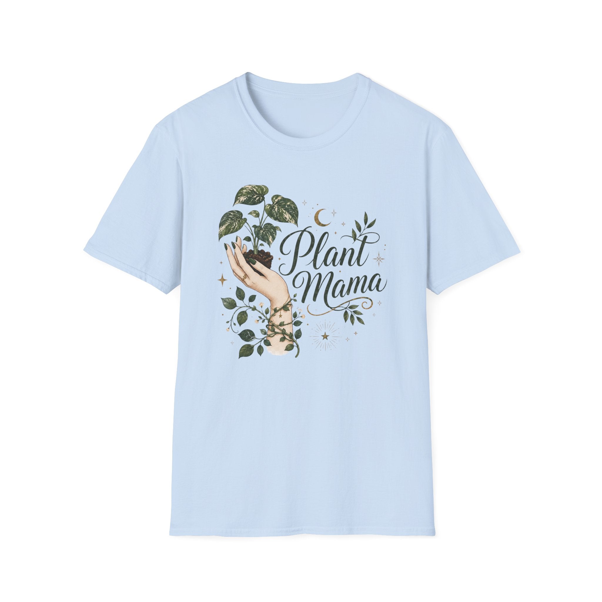 Plant Mama Moon Hand T-Shirt C1