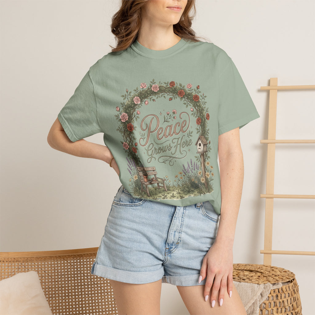 Peace Grows Here Premium T-Shirt