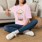 Rainbow Rain Flowers C1 T-Shirt