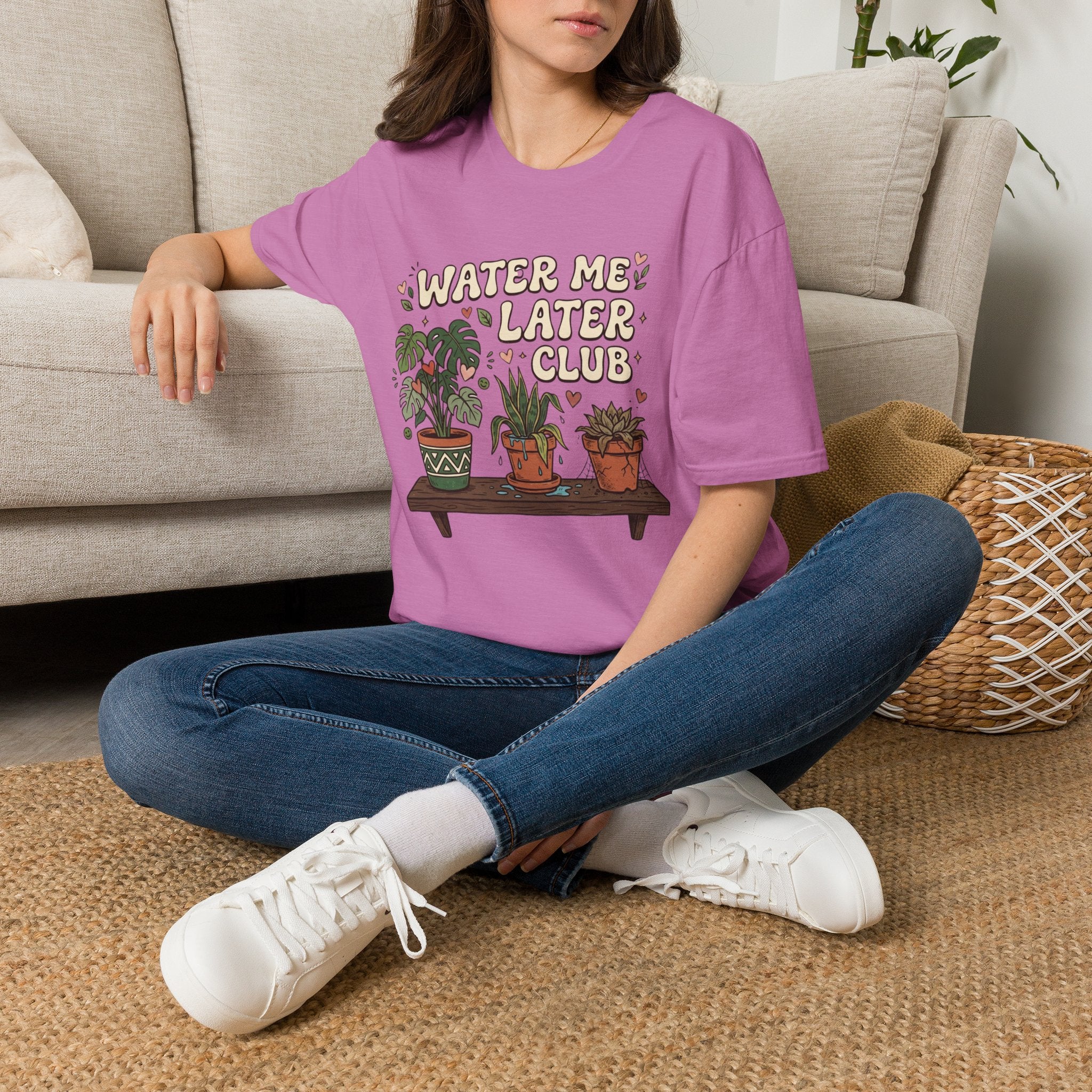 Water Me Later Chaotic Plant Shelf G1 T-Shirt
