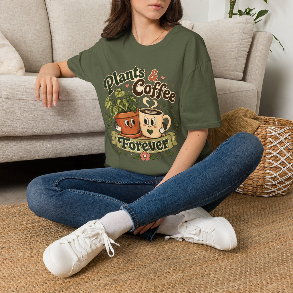 Plants & Coffee Forever C1 T-Shirt