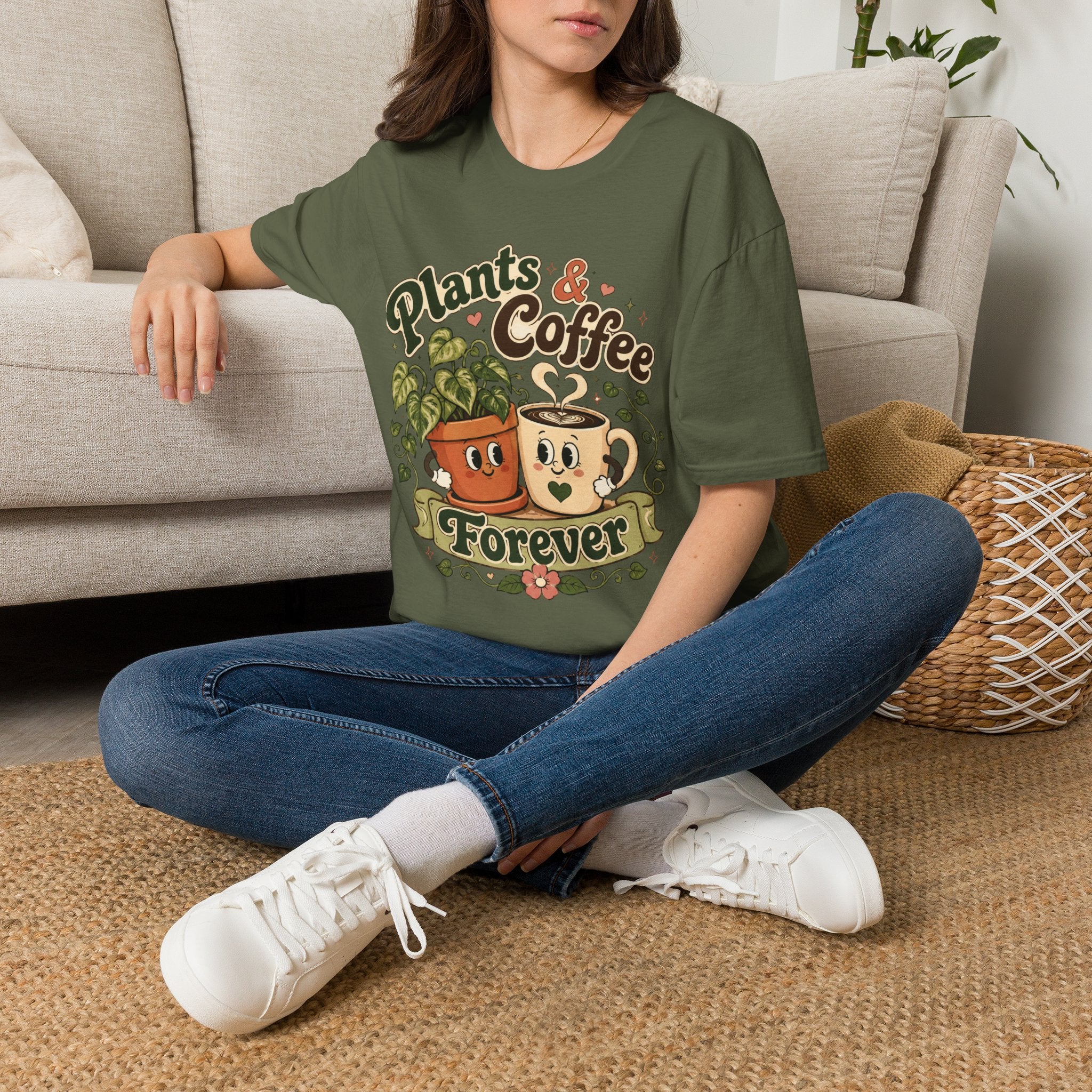 Plants & Coffee Forever C1 T-Shirt