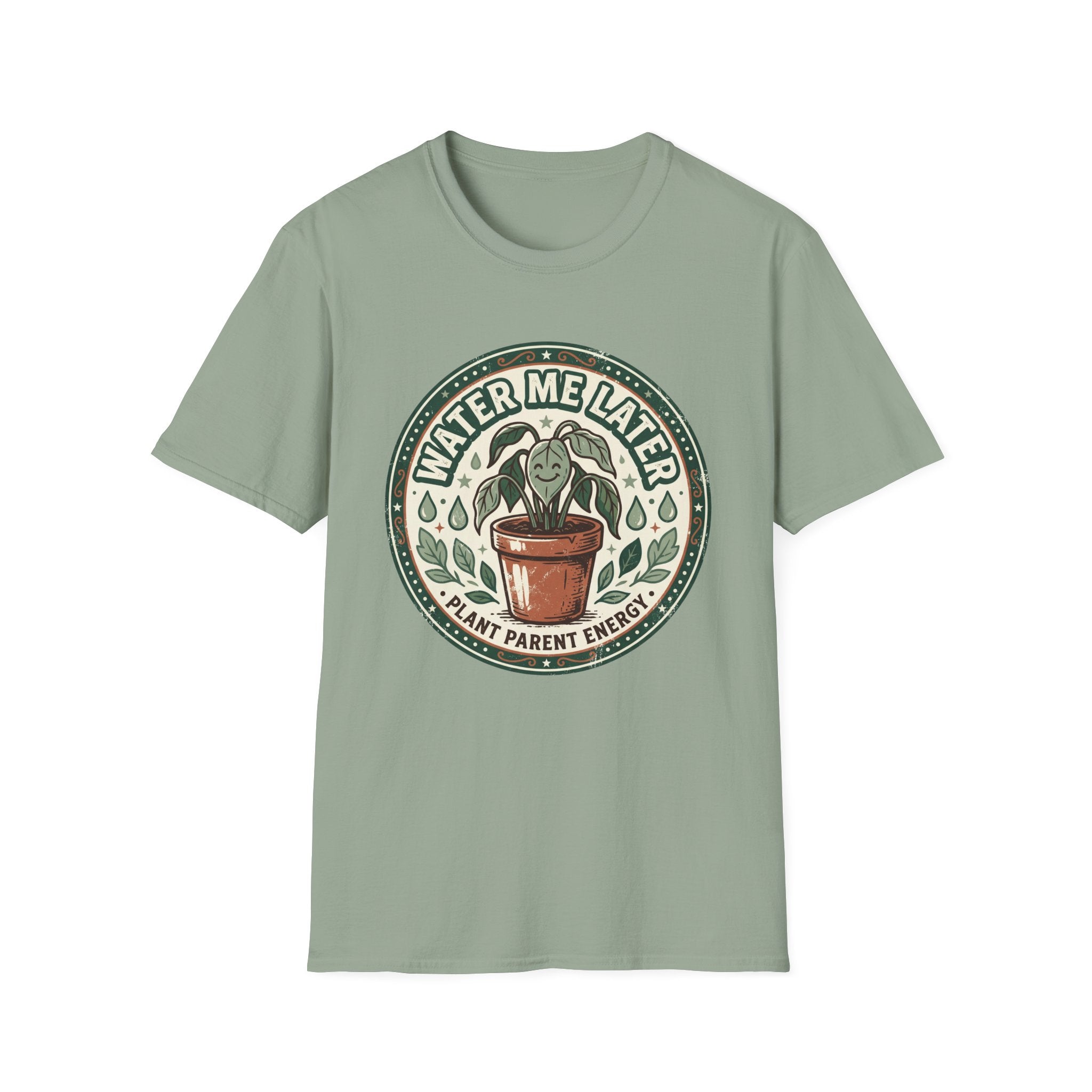 Water Me Later Retro Badge Design G1 T-Shirt