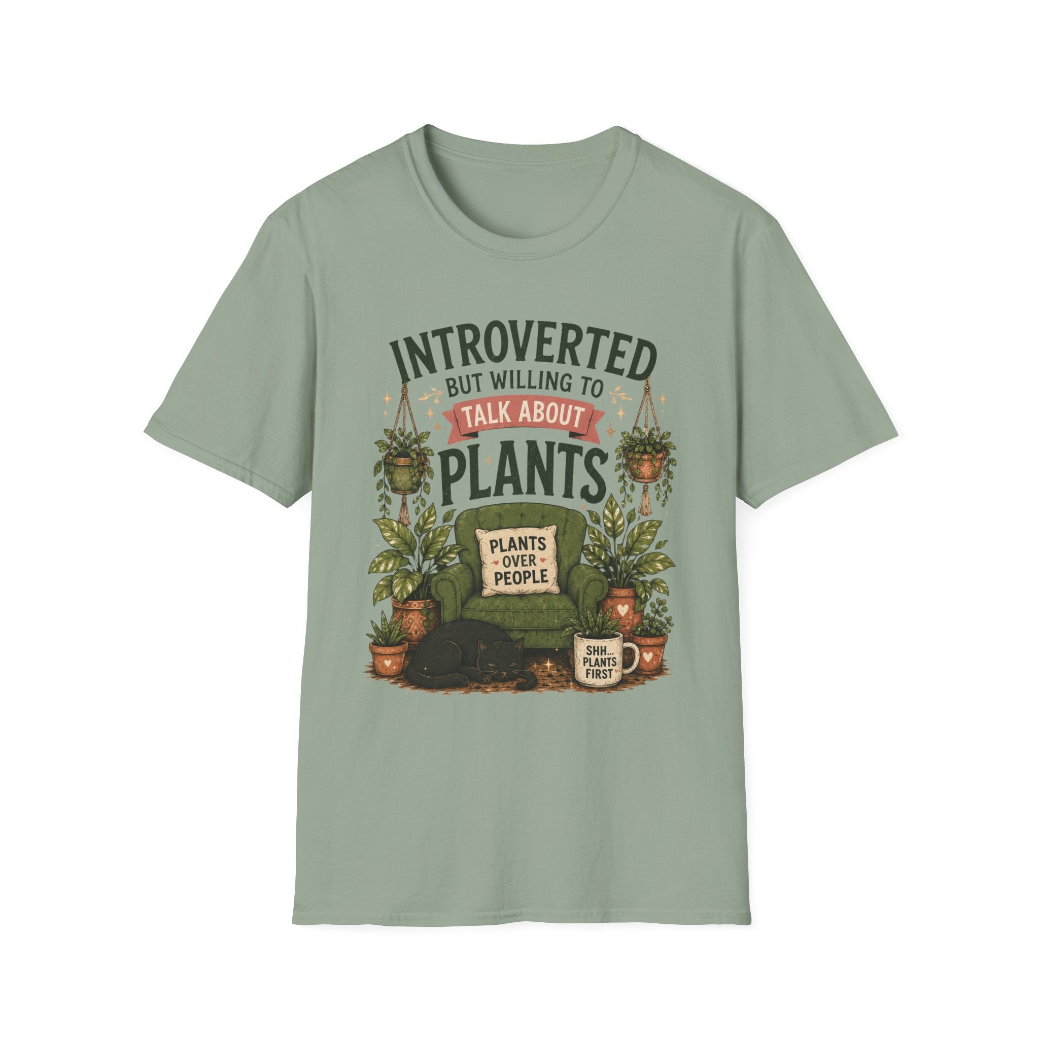 Introverted But Willing to Talk About Plants C1 T-Shirt