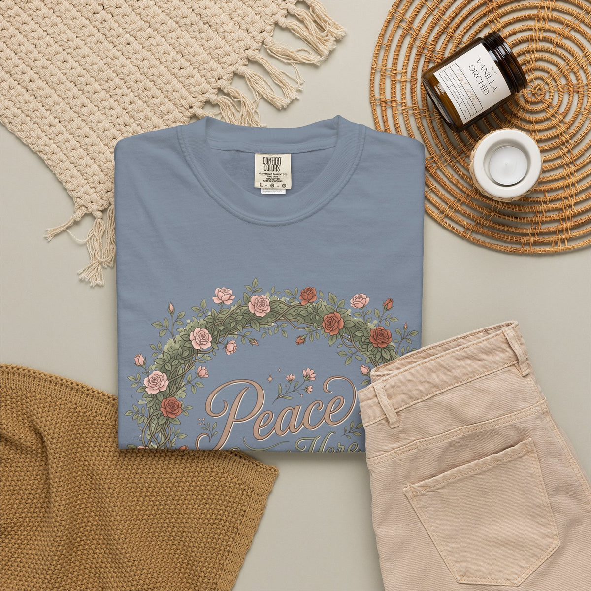 Peace Grows Here Premium T-Shirt
