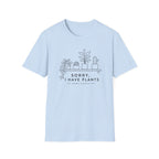 Sorry I have plants Black Line Art C1 T-Shirt