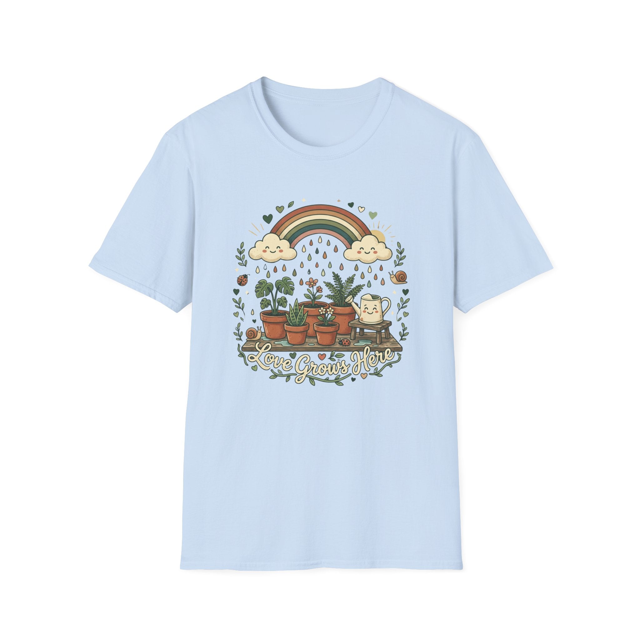 Rainbow Rain Love Grow Here G1 T-Shirt