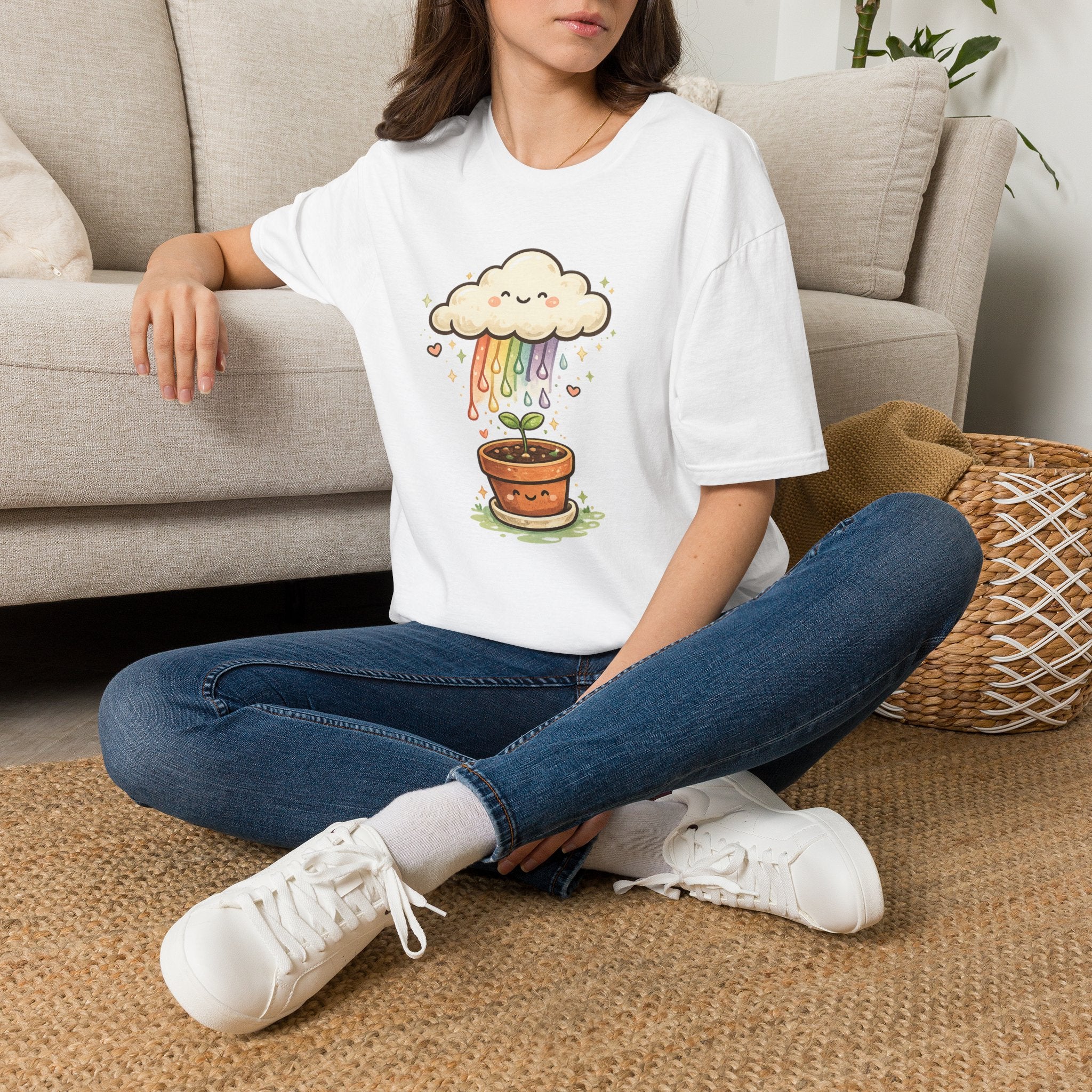 Rainbow Rain Pot C1 T-Shirt