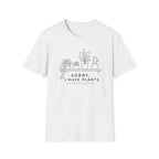 Sorry I have plants Black Line Art C1 T-Shirt