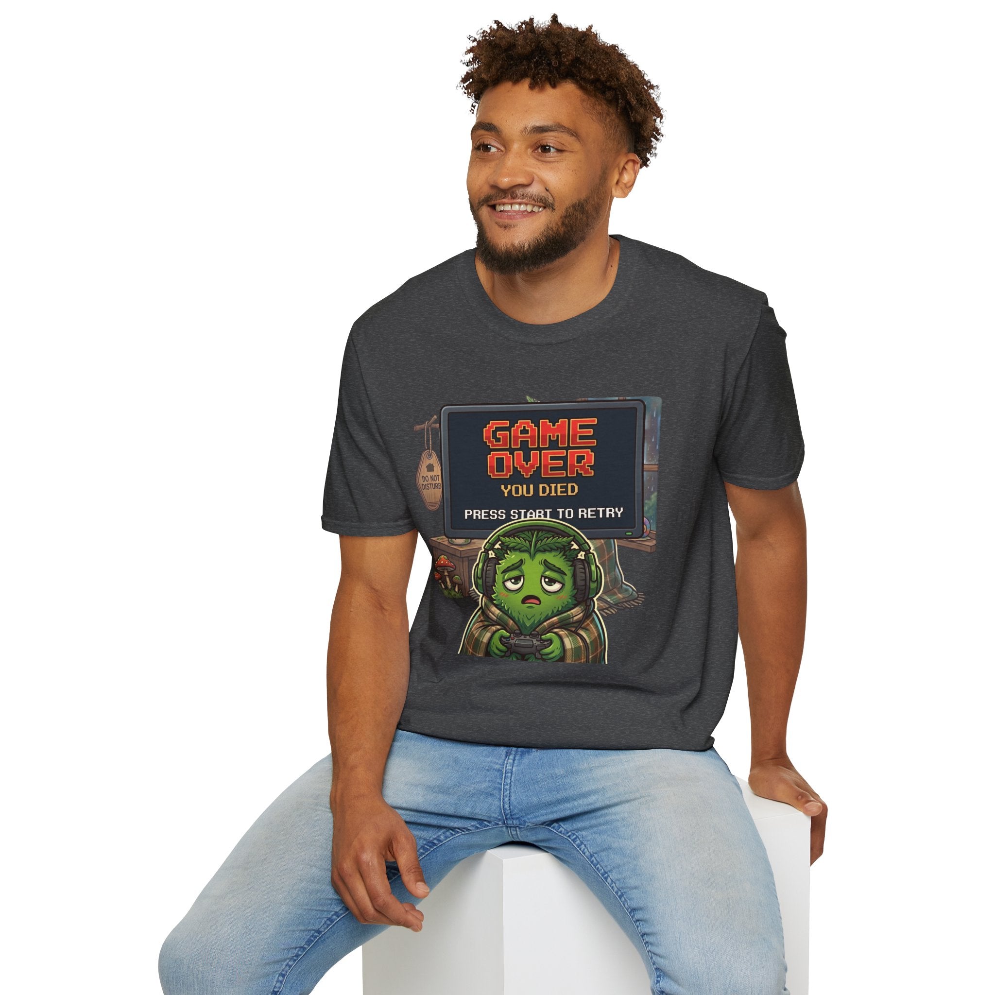 GAME OVER PRESS START TO RETRY C1 T-Shirt
