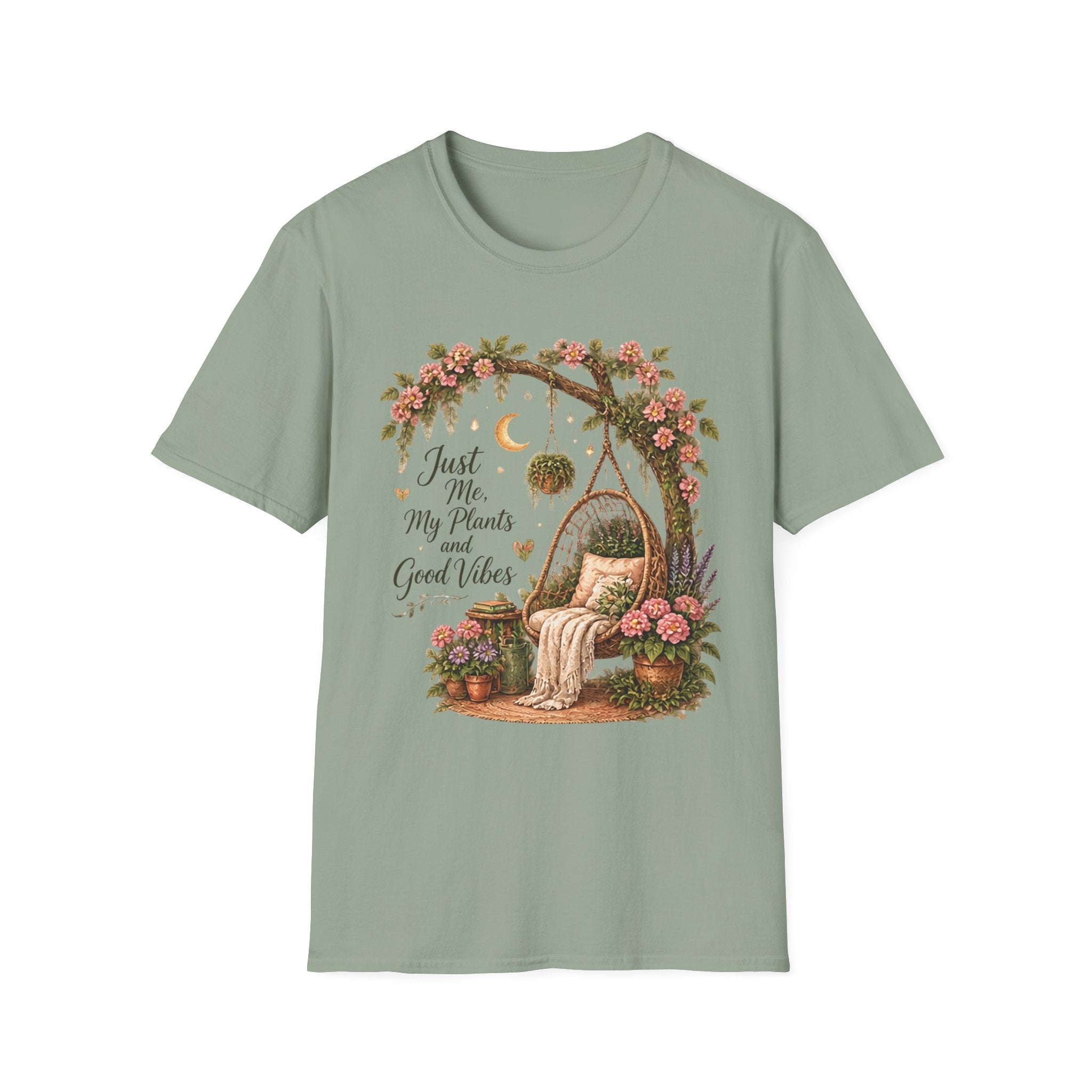Just Me My Plants and Good Vibes C1 T-Shirt
