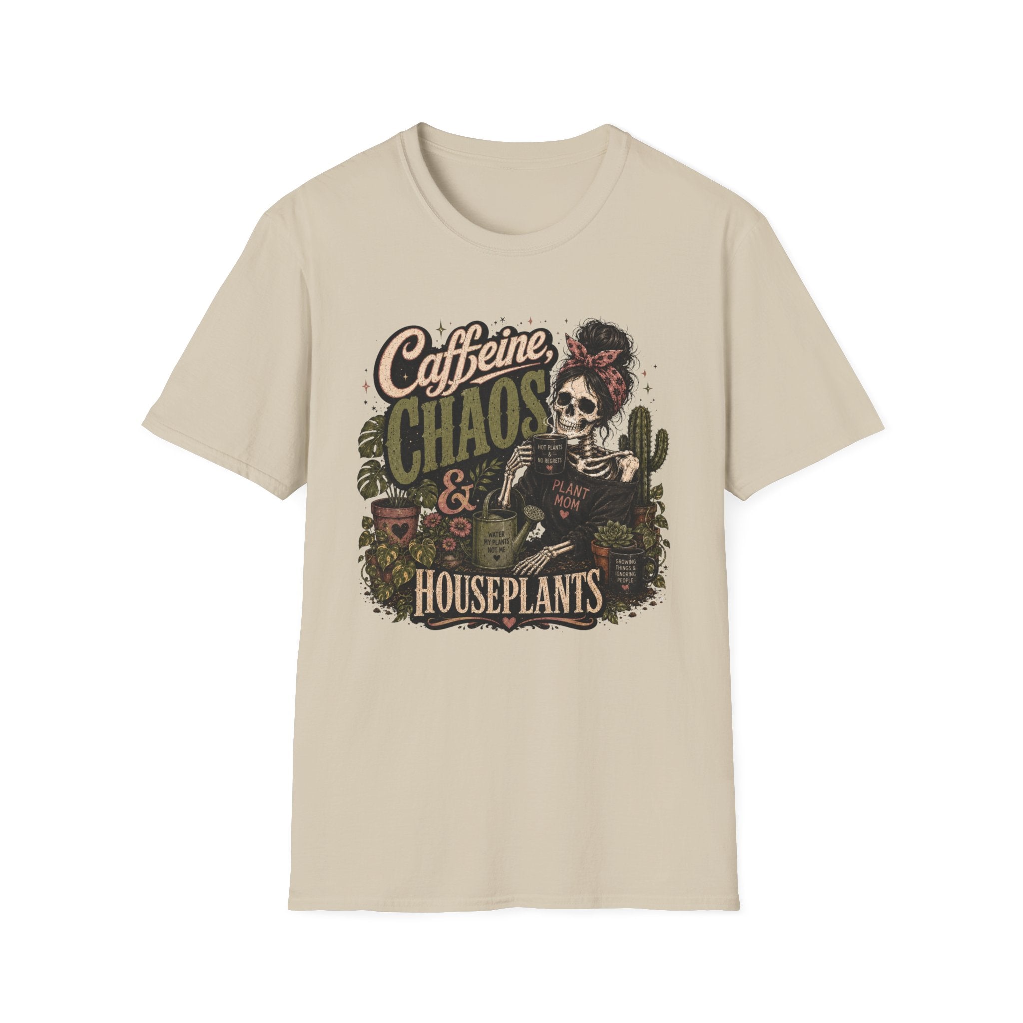Caffeine Chaos Houseplants Gothic C1 T-Shirt