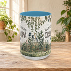 World's Best Grandpa Accent Coffee Mug – Rustic Botanical 11/15oz Gift