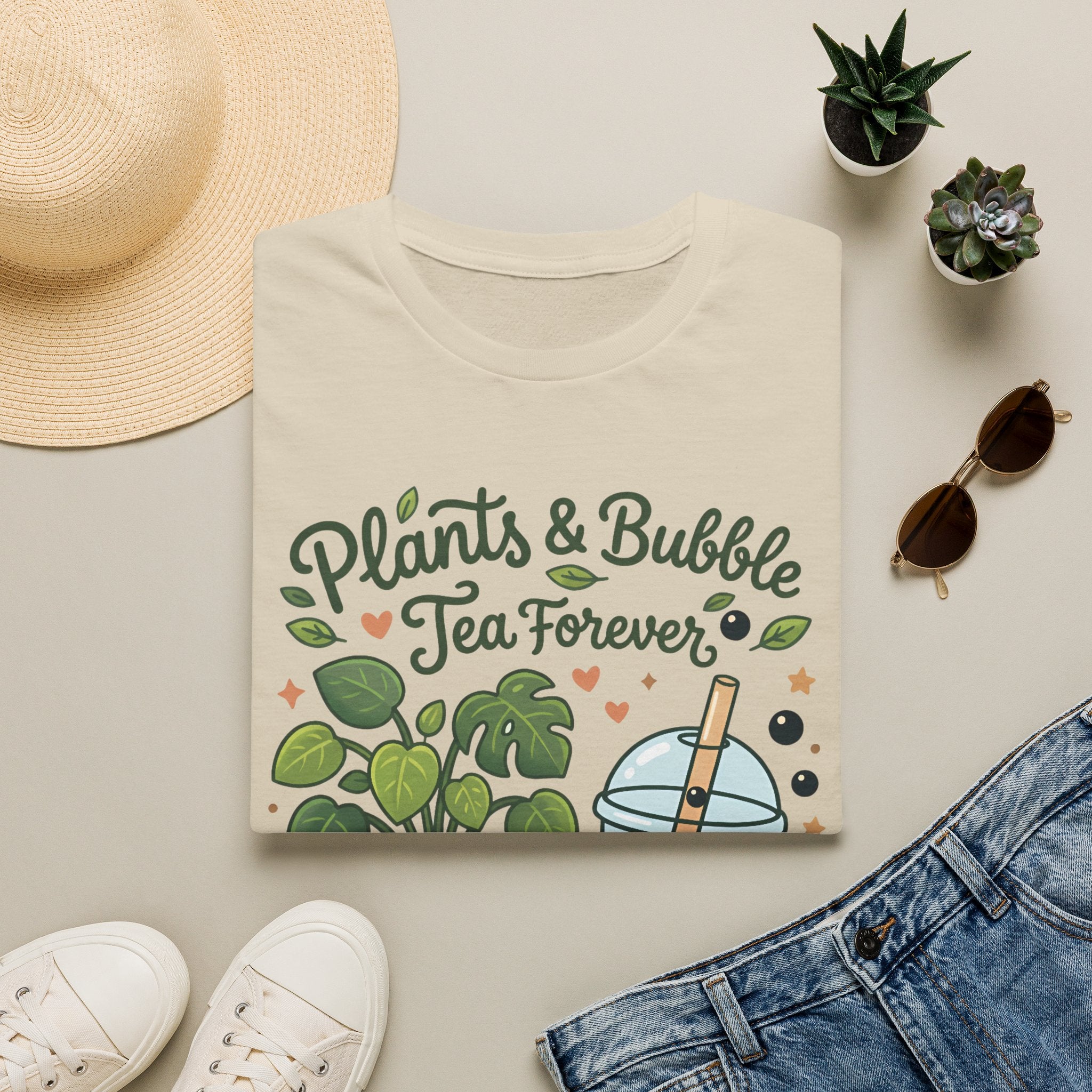 Plants & Bubble Tea Forever G1 T-Shirt