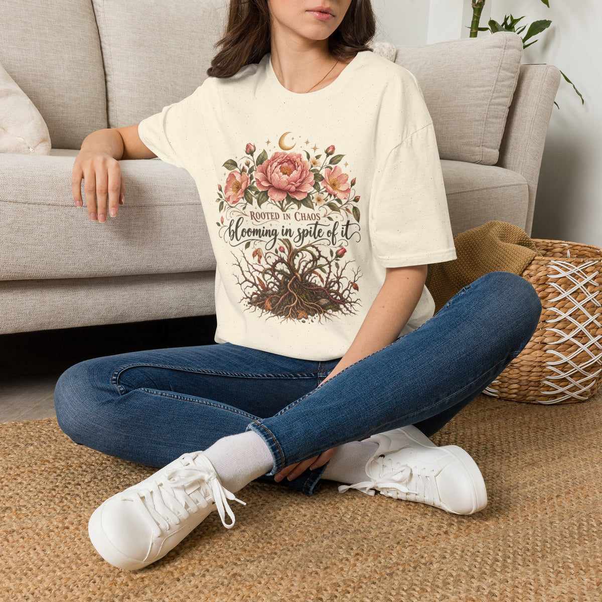 Rooted in Chaos, Blooming in Spite of It T-Shirt