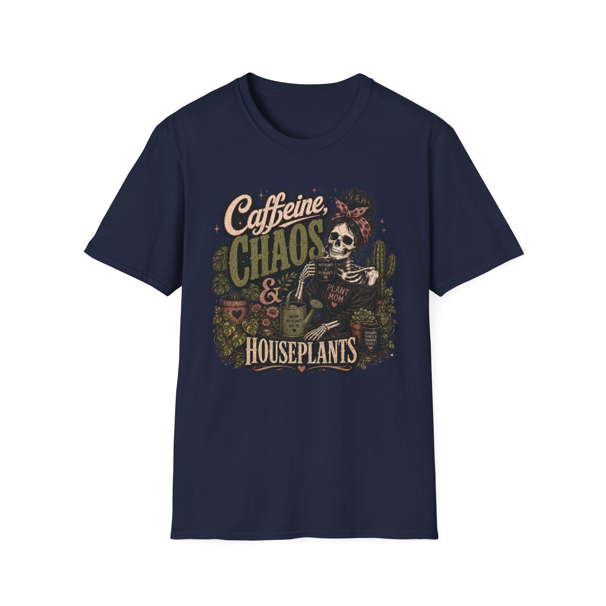 Caffeine Chaos Houseplants Gothic C1 T-Shirt