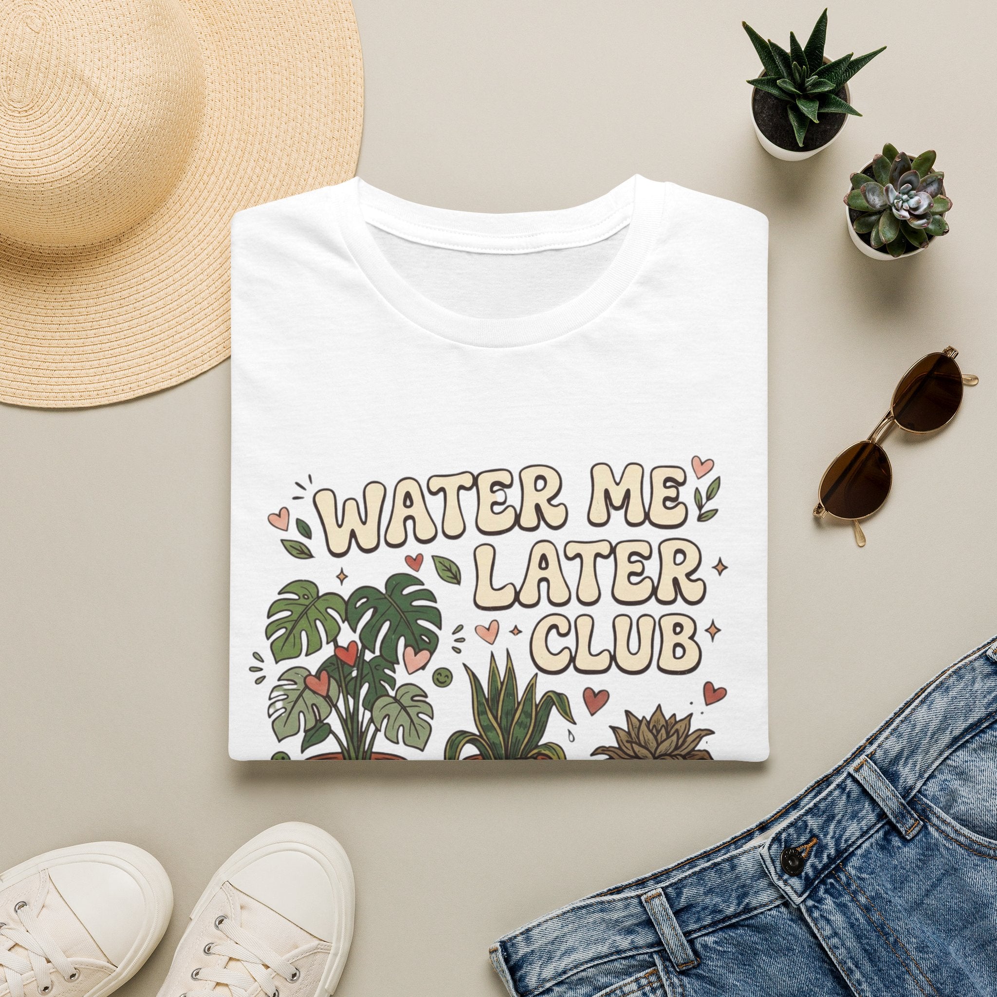 Water Me Later Chaotic Plant Shelf G1 T-Shirt