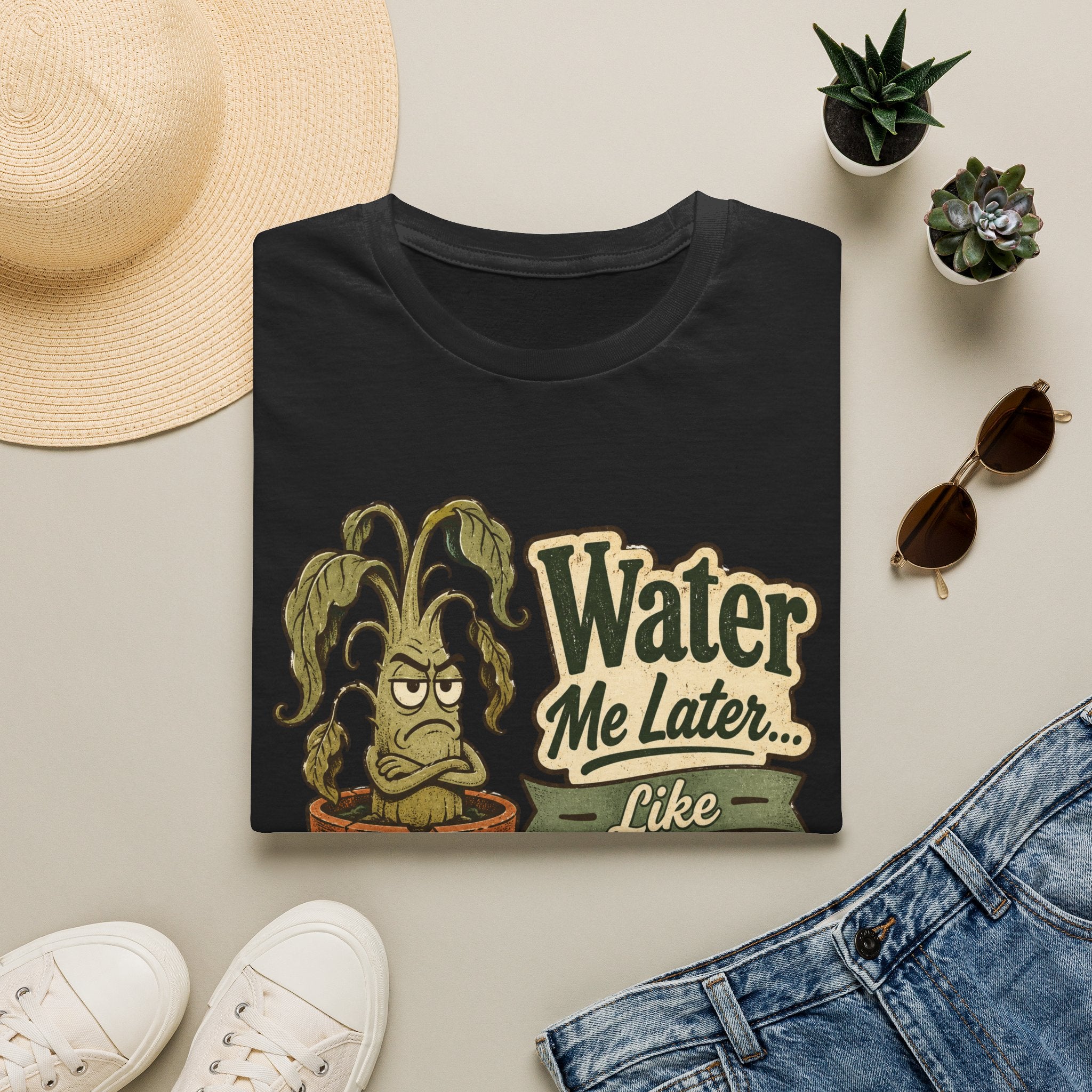 Water Me Later Underwatered Plant Sass C1 T-Shirt