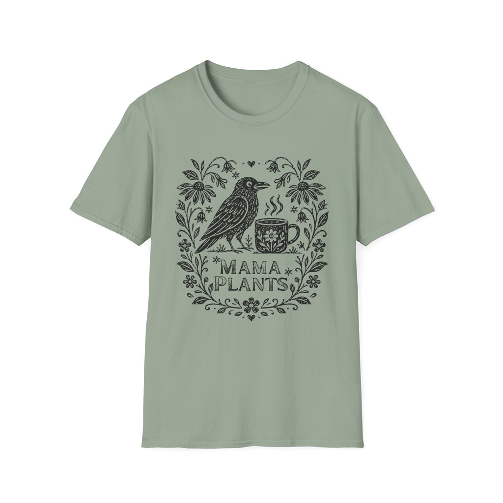 Crow Coffee Garden Mama Plants C1 T-Shirt