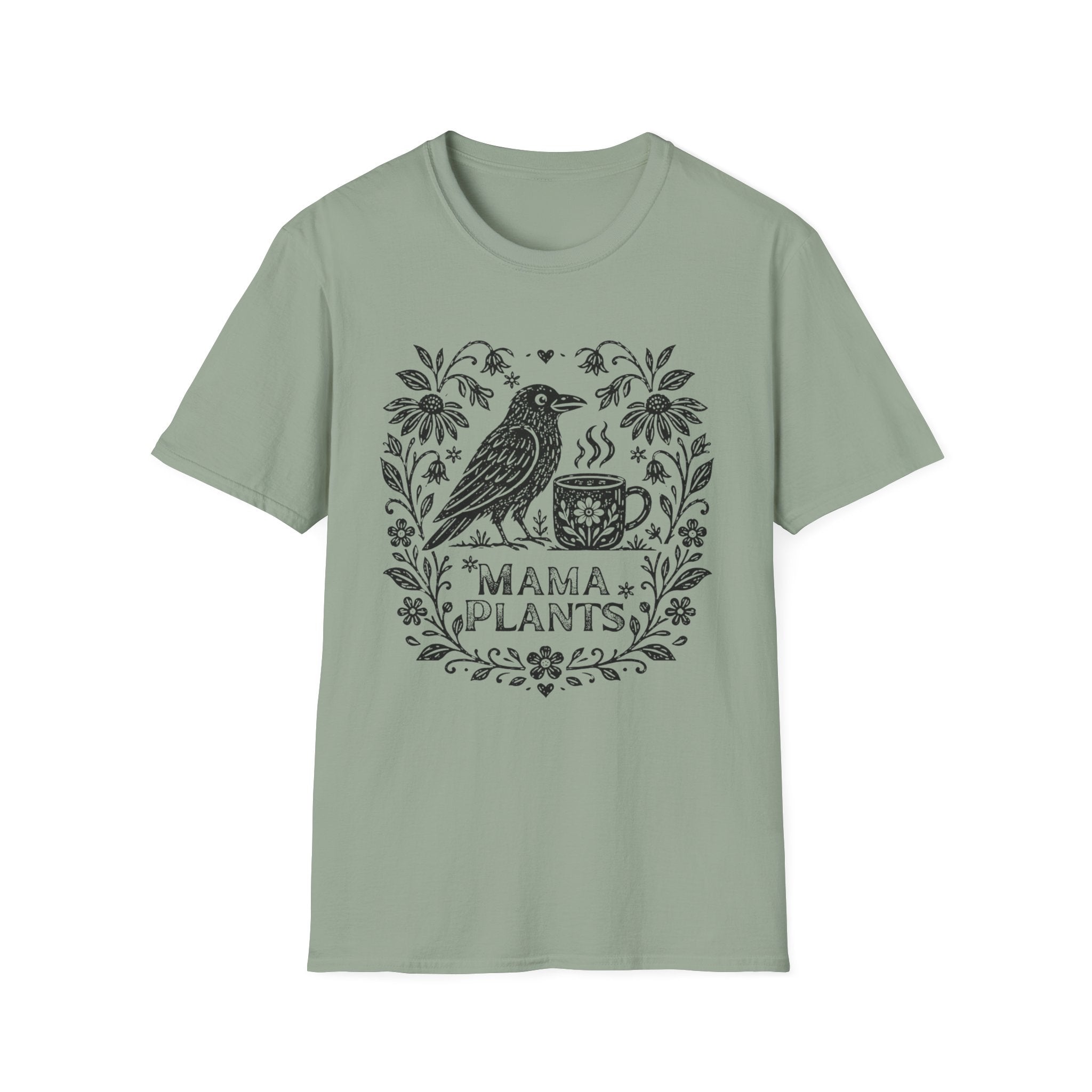 Crow Coffee Garden Mama Plants C1 T-Shirt