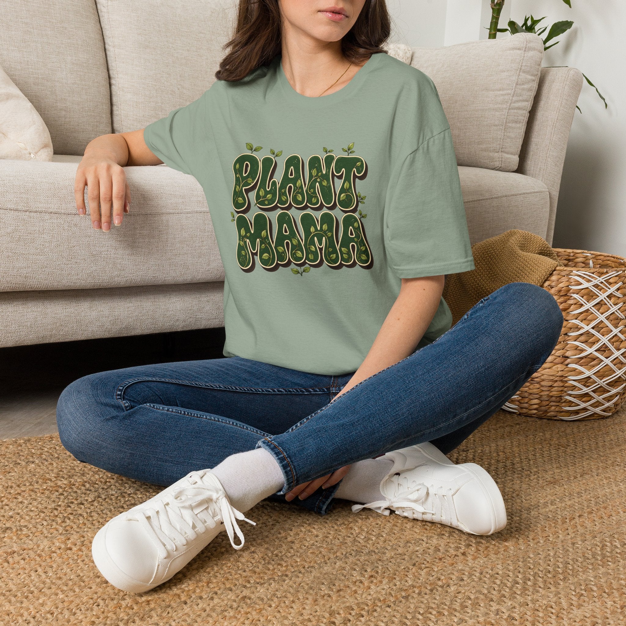 Plant Mama Text C1 T-Shirt