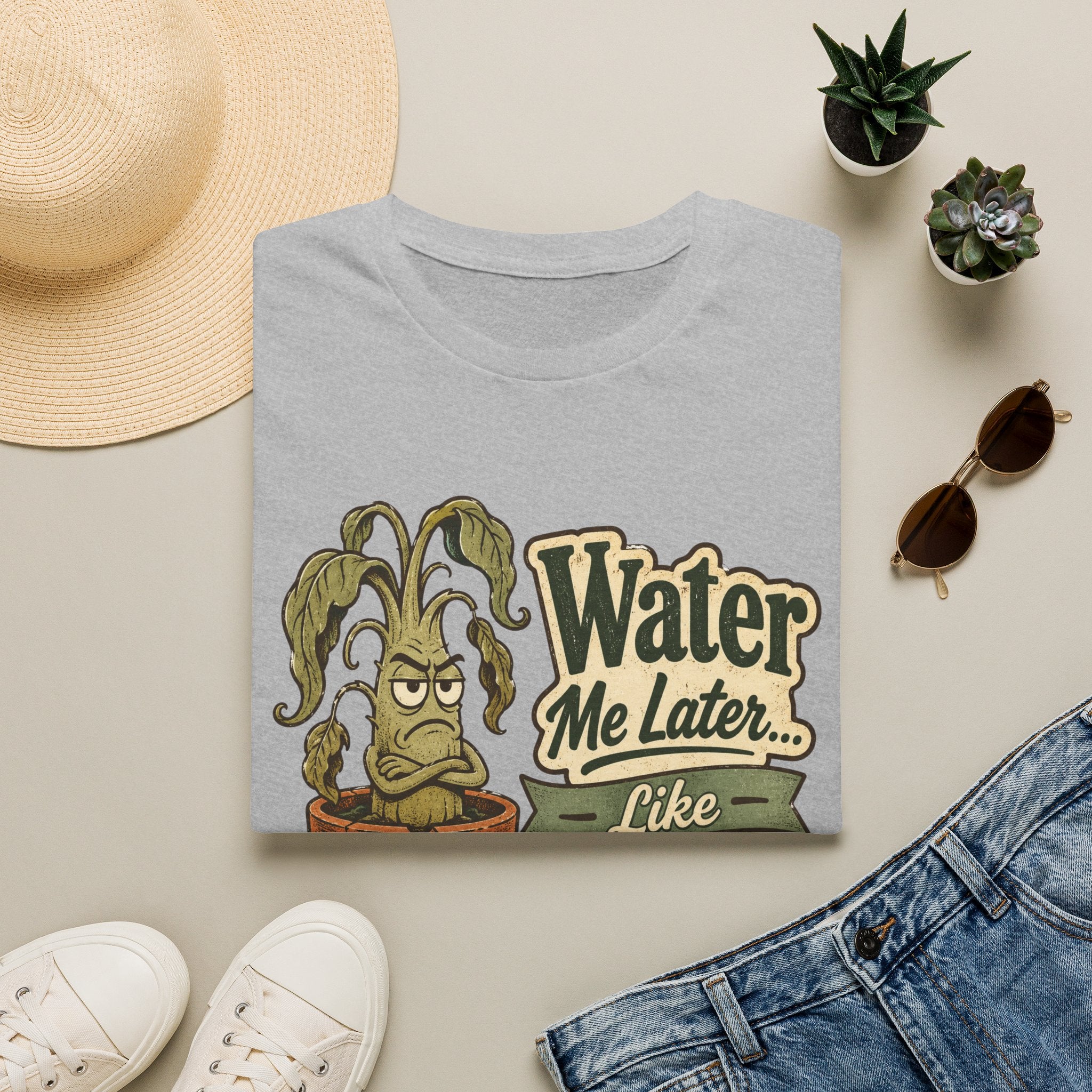 Water Me Later Underwatered Plant Sass C1 T-Shirt